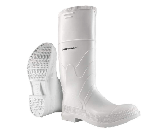 White beekeeping boots