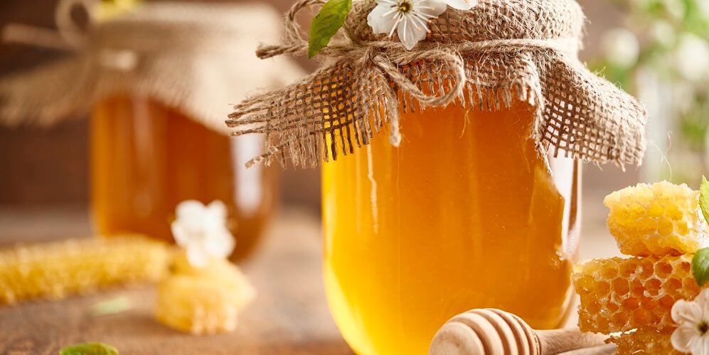 jar of orange blossom honey