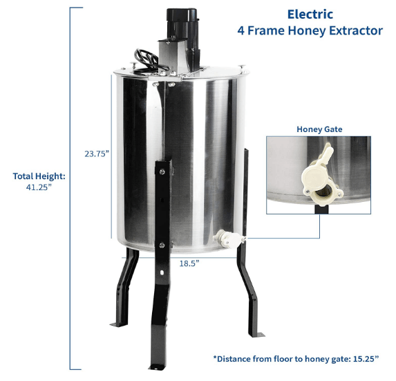 Electric honey extractor from Vivo