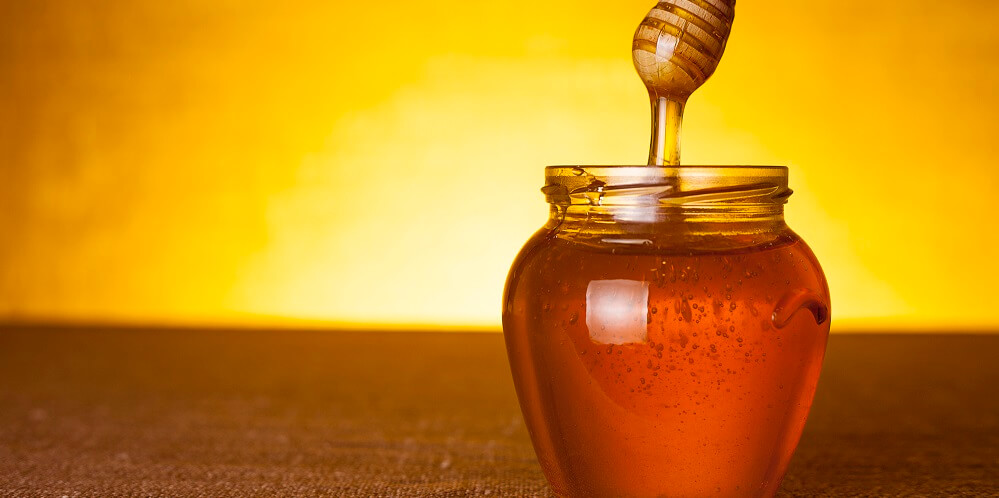 honey in honey jar
