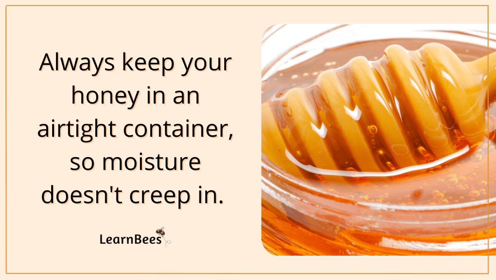storing honey