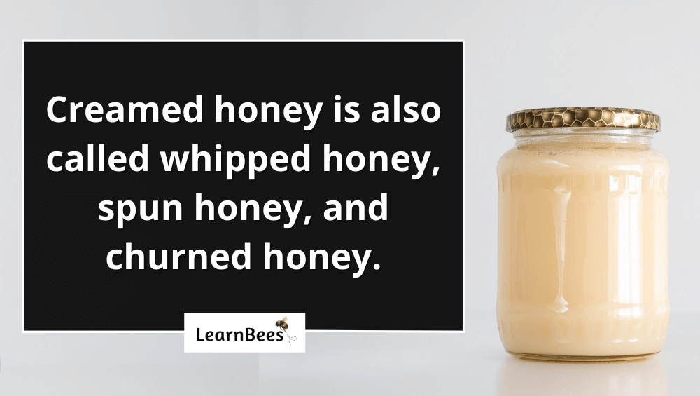 creamed honey in jars