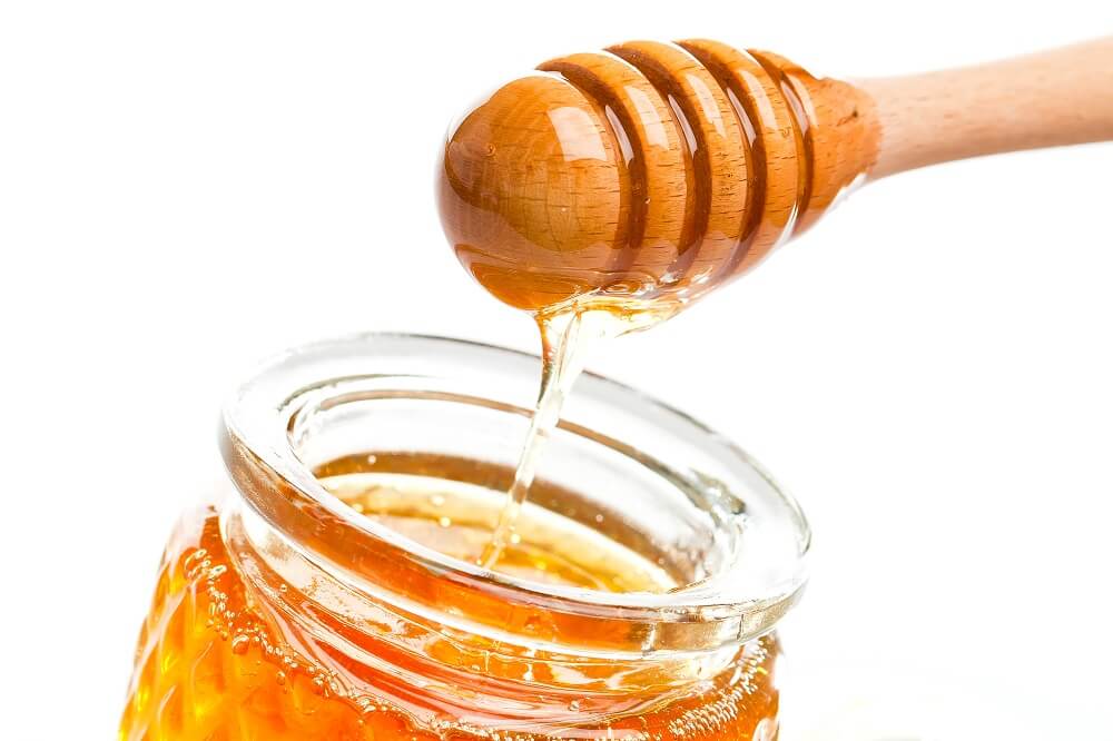 clover honey in jar