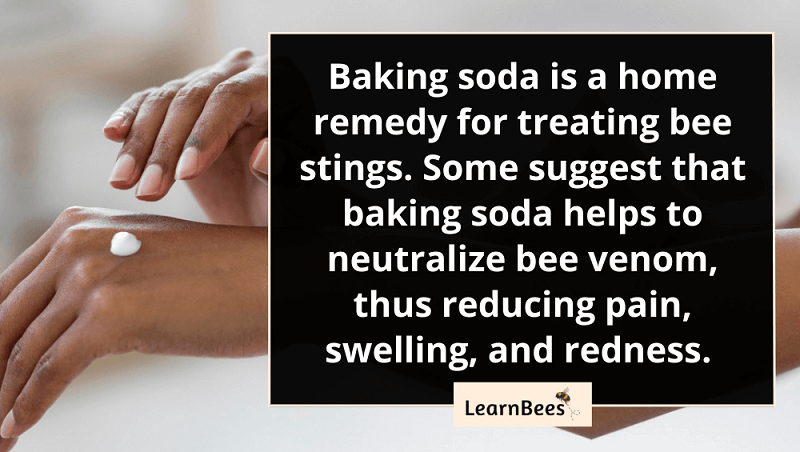 baking soda on bee stings