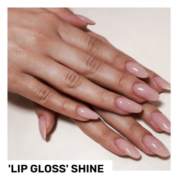 Lip gloss nails